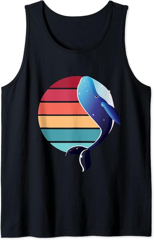 Orca Family Vintage Retro Art, Killer Whale Family T-Shirt Tank Top