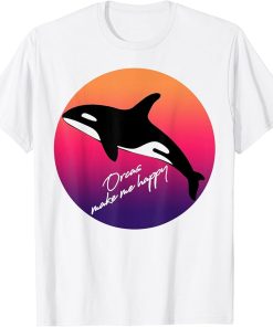 Orca Killer Whale Retro Vintage Graphic Design T-Shirt