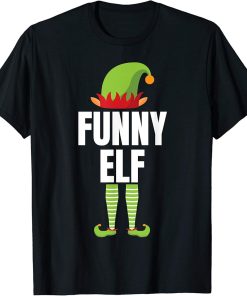 Funny Elf- Cute Christmas Elf Tee T-Shirt