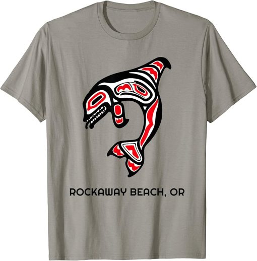 Rockaway Beach, Oregon Native American Orca Killer Whale T-Shirt